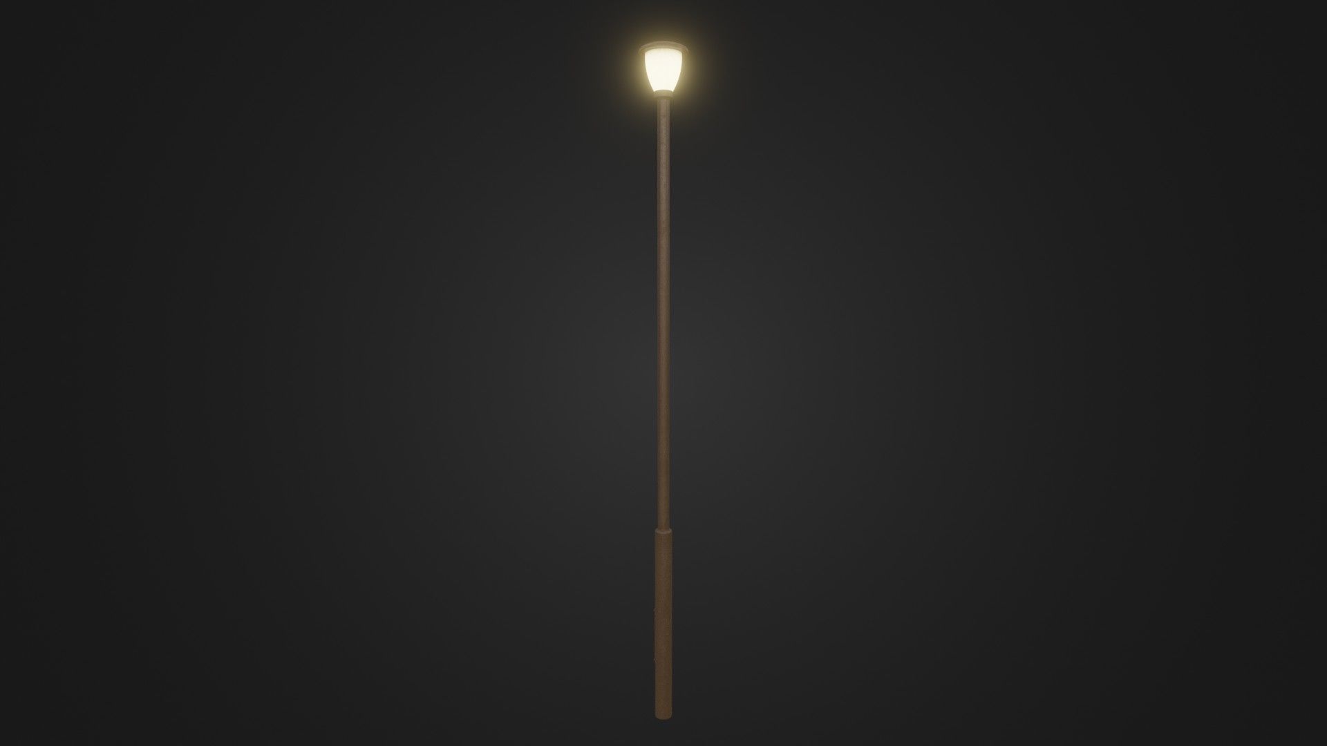 Street light 30 Low-poly 3D model_30