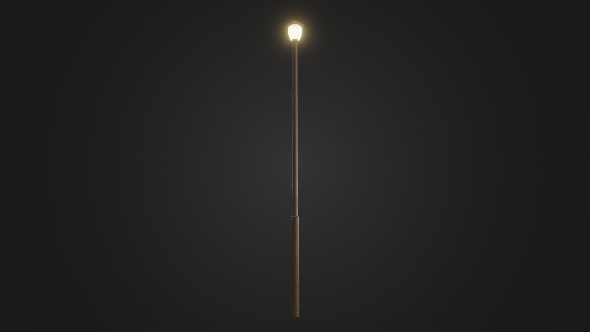 Street light 30 Low-poly 3D model_1