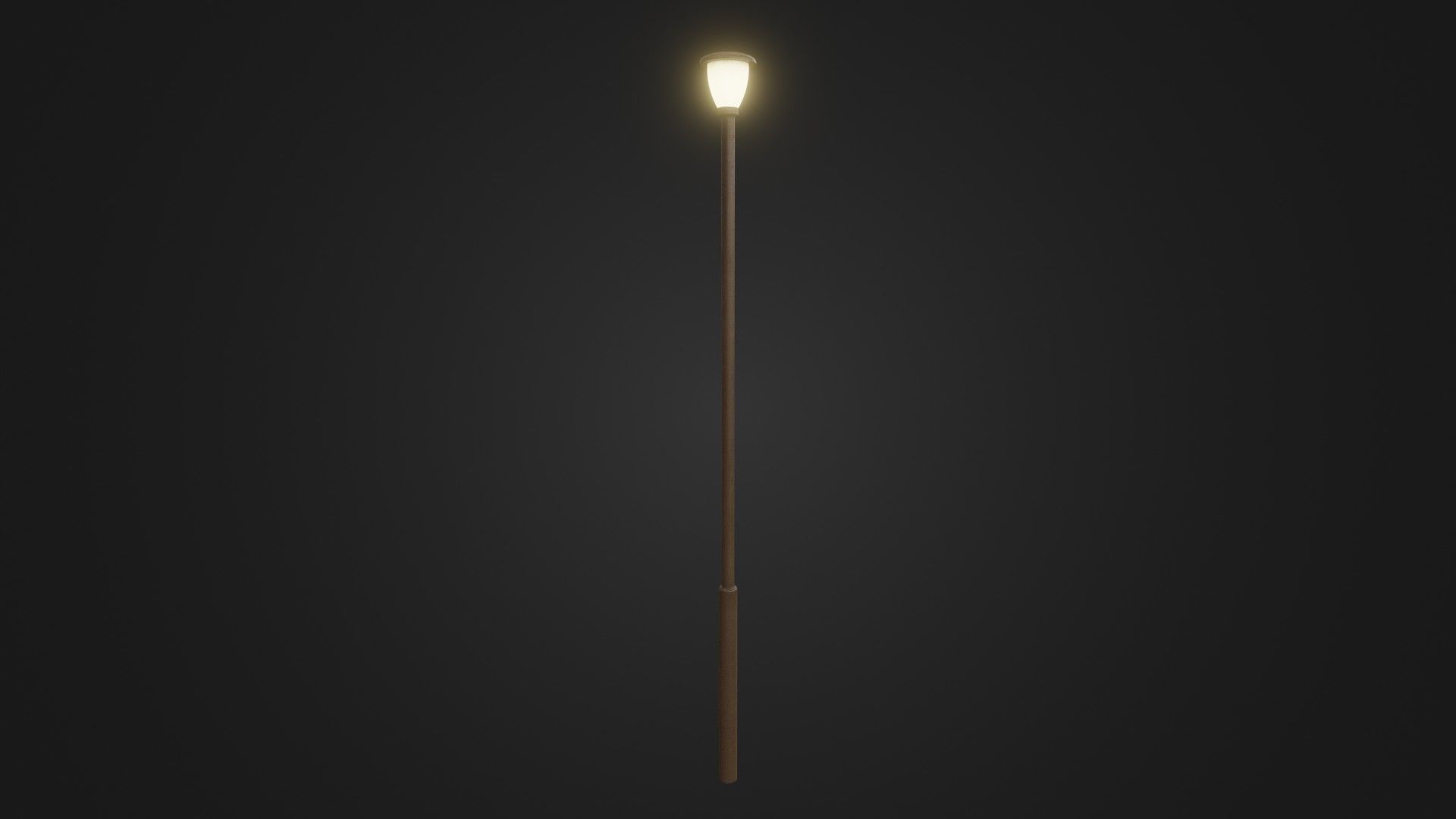 Street light 30 Low-poly 3D model_36