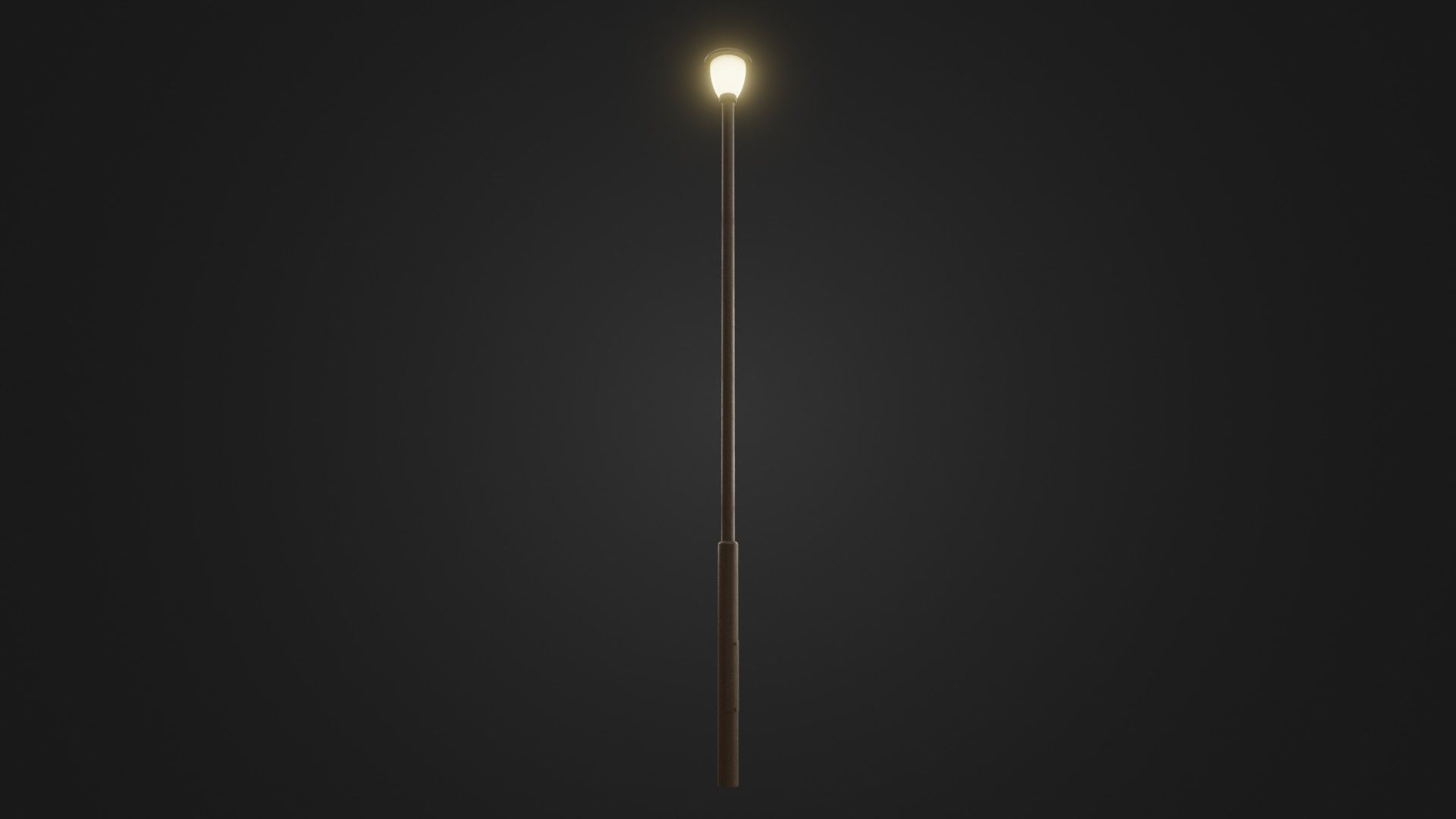 Street light 30 Low-poly 3D model_5