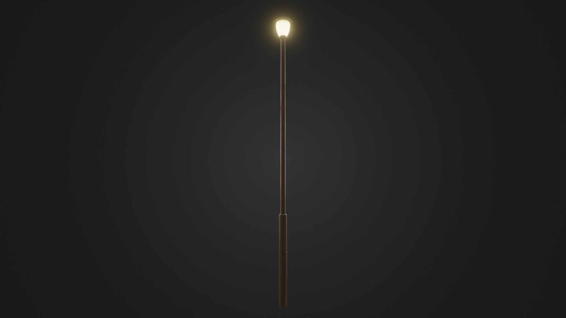 Street light 30 Low-poly 3D model_10