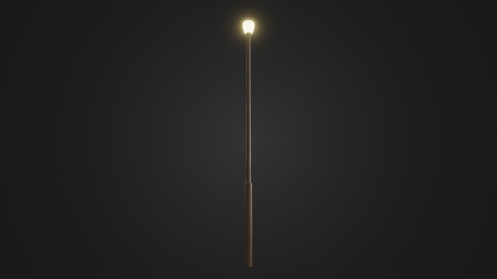 Street light 30 Low-poly 3D model_2