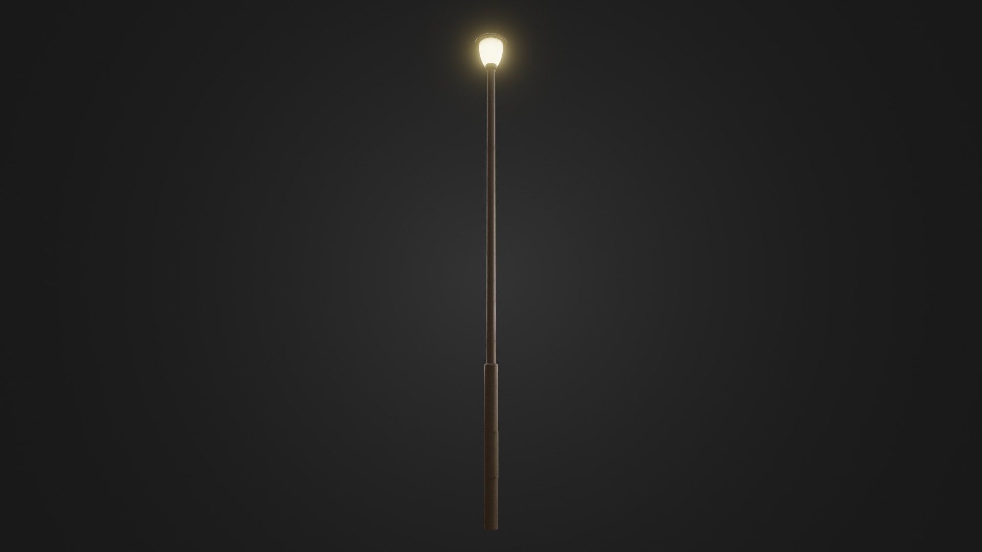 Street light 30 Low-poly 3D model_4
