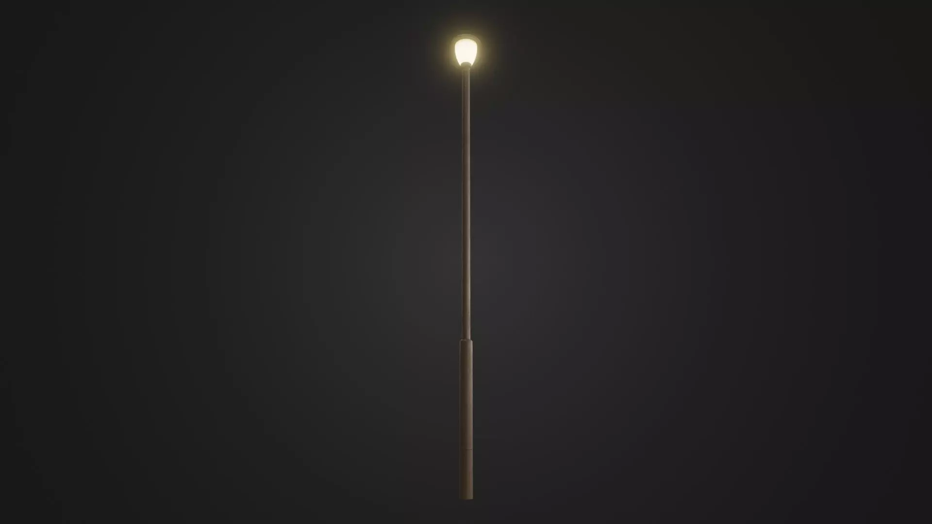 Street light 30 Low-poly 3D model_0