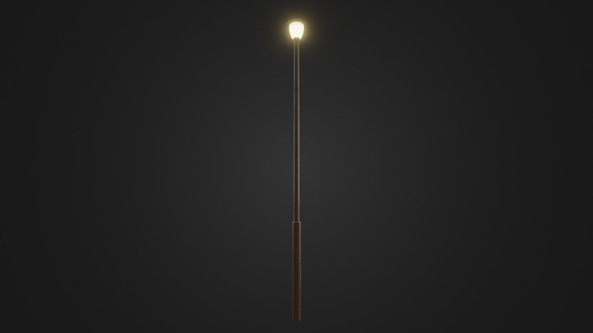 Street light 30 Low-poly 3D model_7