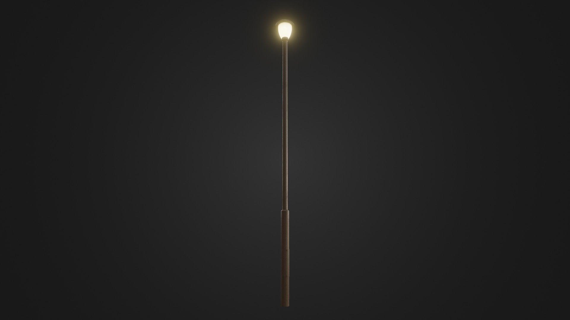 Street light 30 Low-poly 3D model_3