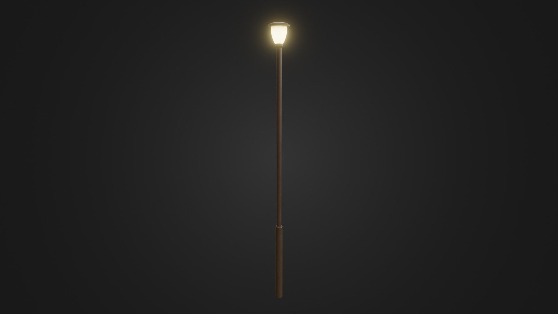 Street light 30 Low-poly 3D model_40