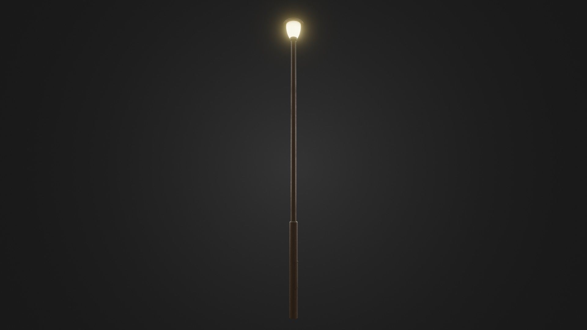 Street light 30 Low-poly 3D model_9