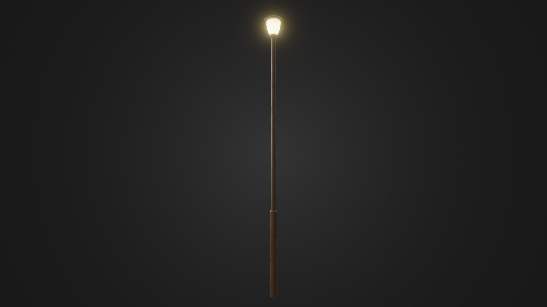Street light 30 Low-poly 3D model_16