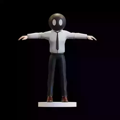 Game Ready Character   Bolwing Ball Head