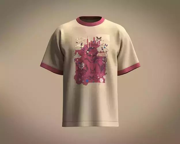 T-Shirt Gypsy Rose 3D model