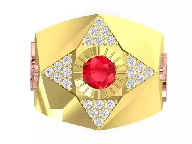 luxury korea men ring 3366