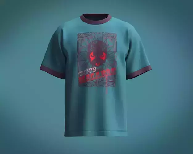 T Shirt-Clown shirt with design 3D model