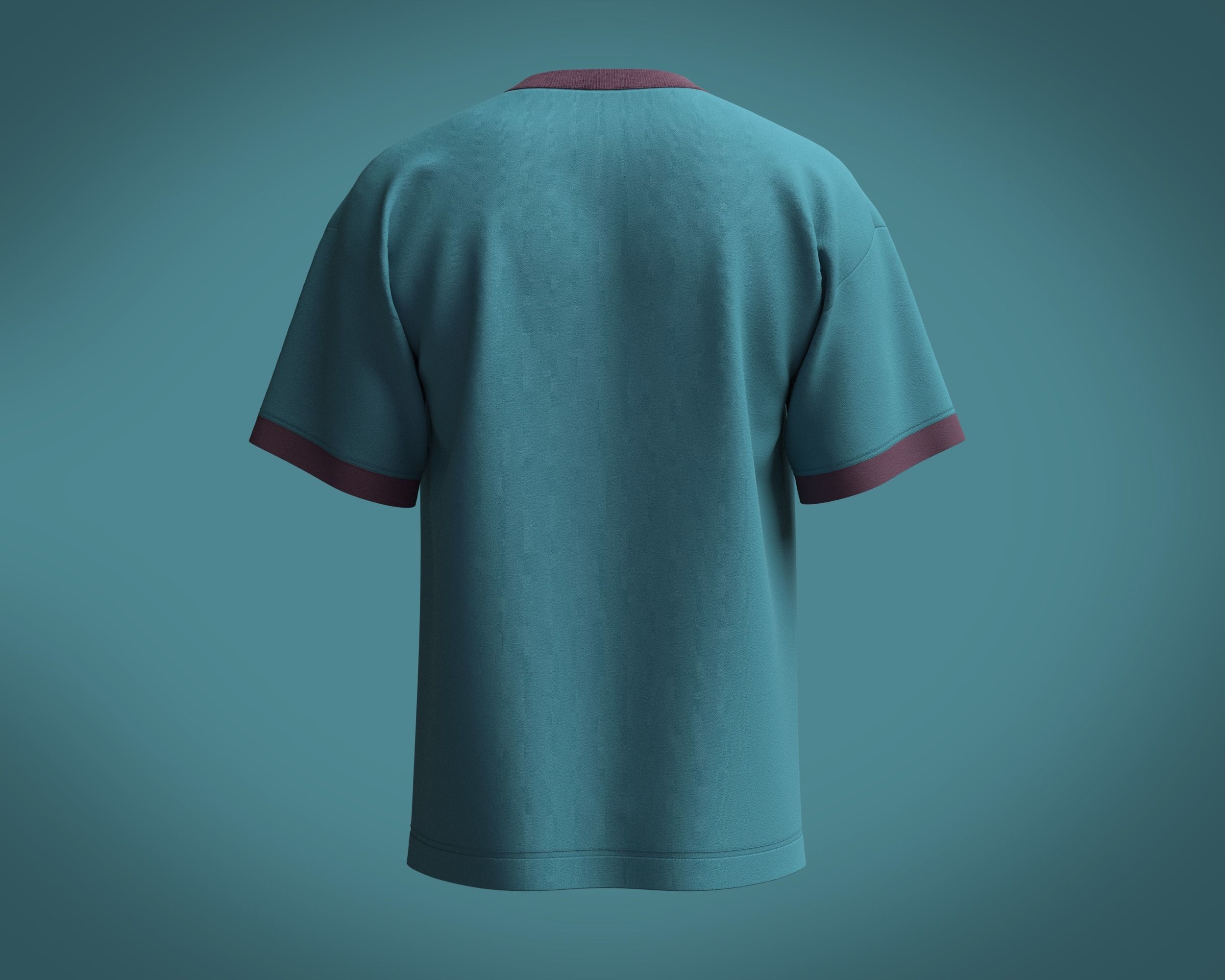 T Shirt-Clown shirt with design 3D model_4