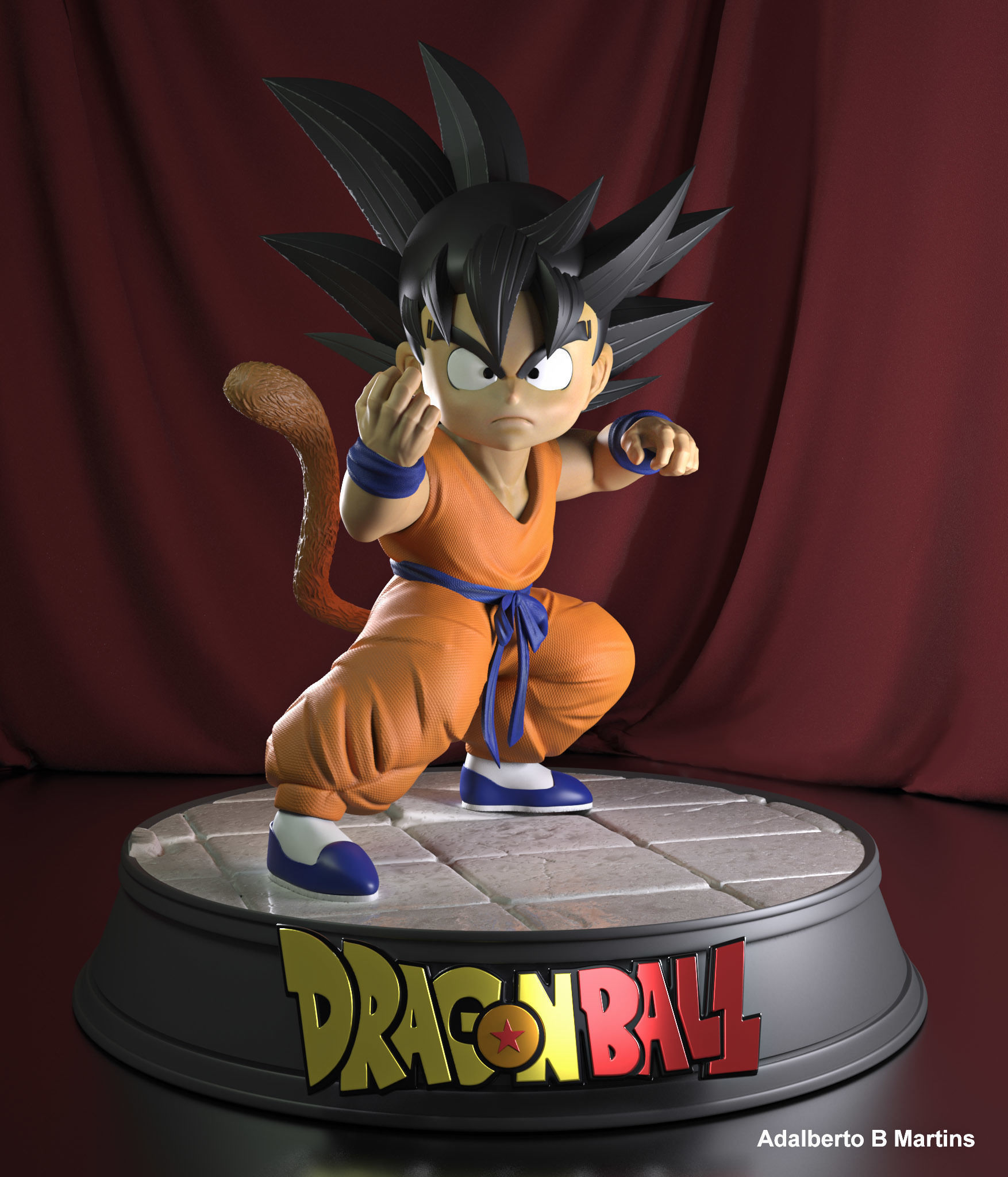 Kid Goku 3D print model_8