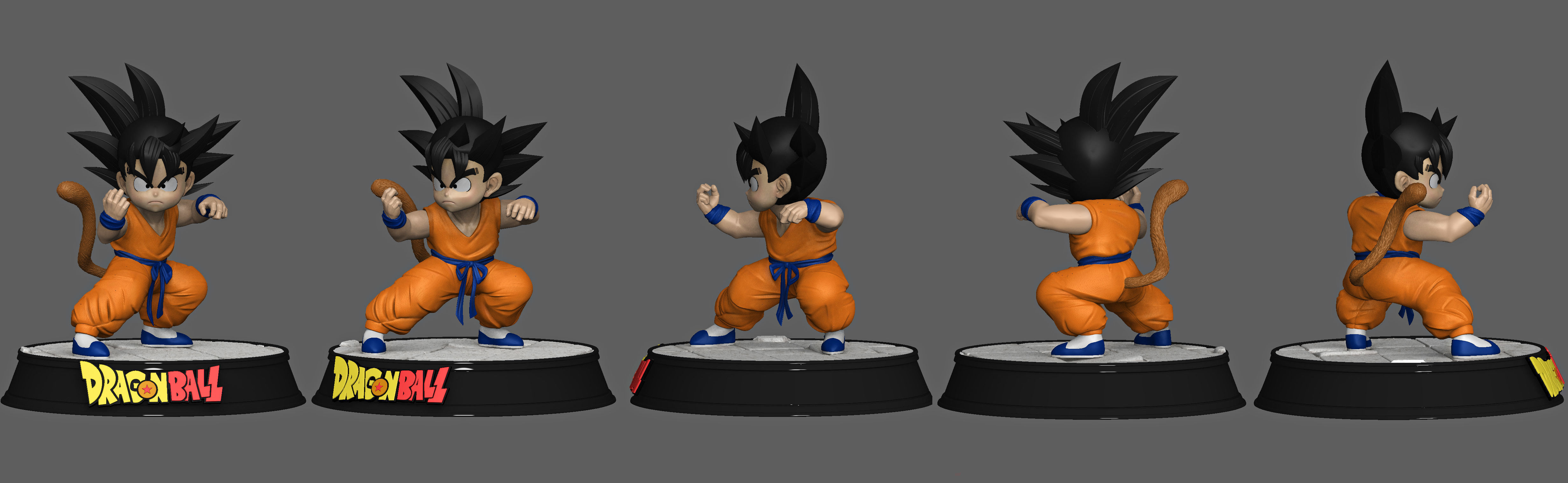 Kid Goku 3D print model_7