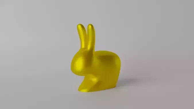 Gold Rabbit Decor