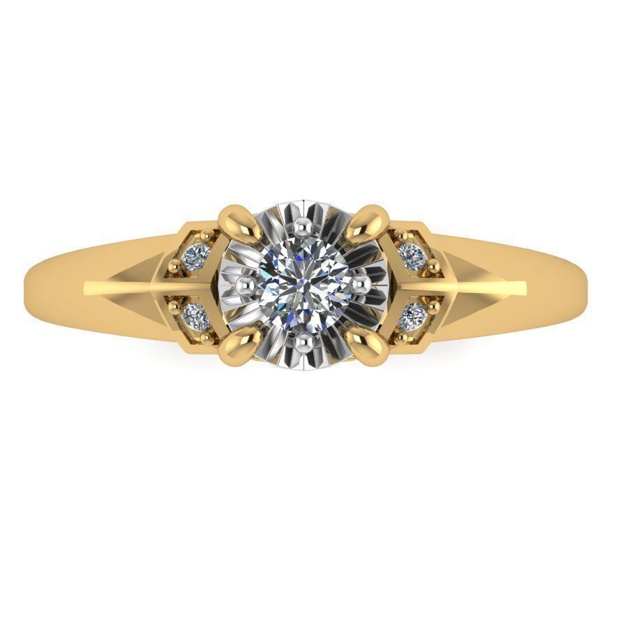 Diamond ring 3D print model_2