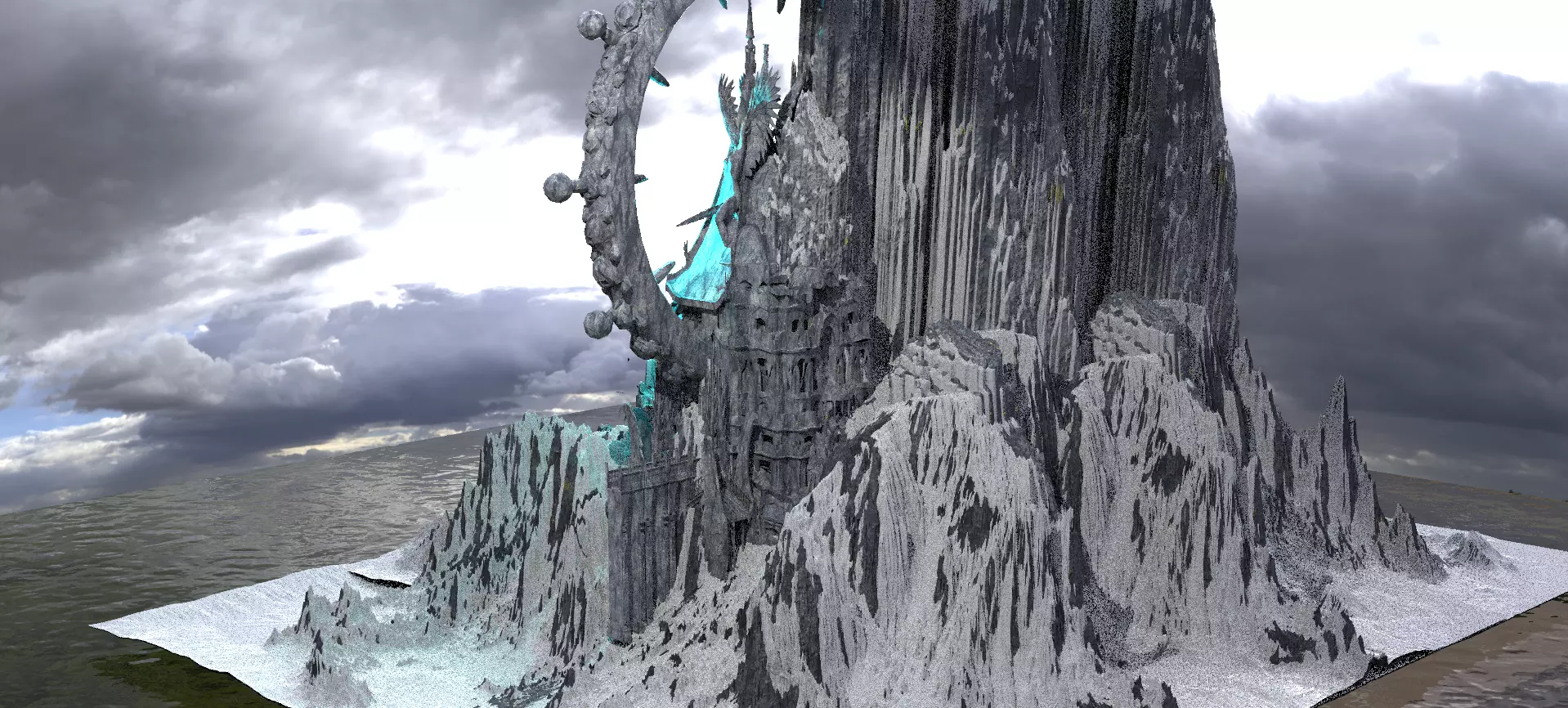 Mount Olympus  Snow Temples 3D model_0