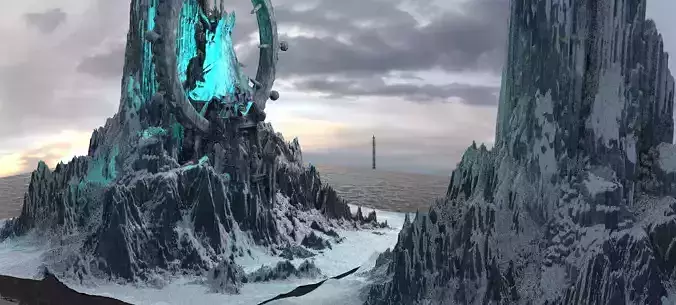 Mount Olympus mountain 7  3D model