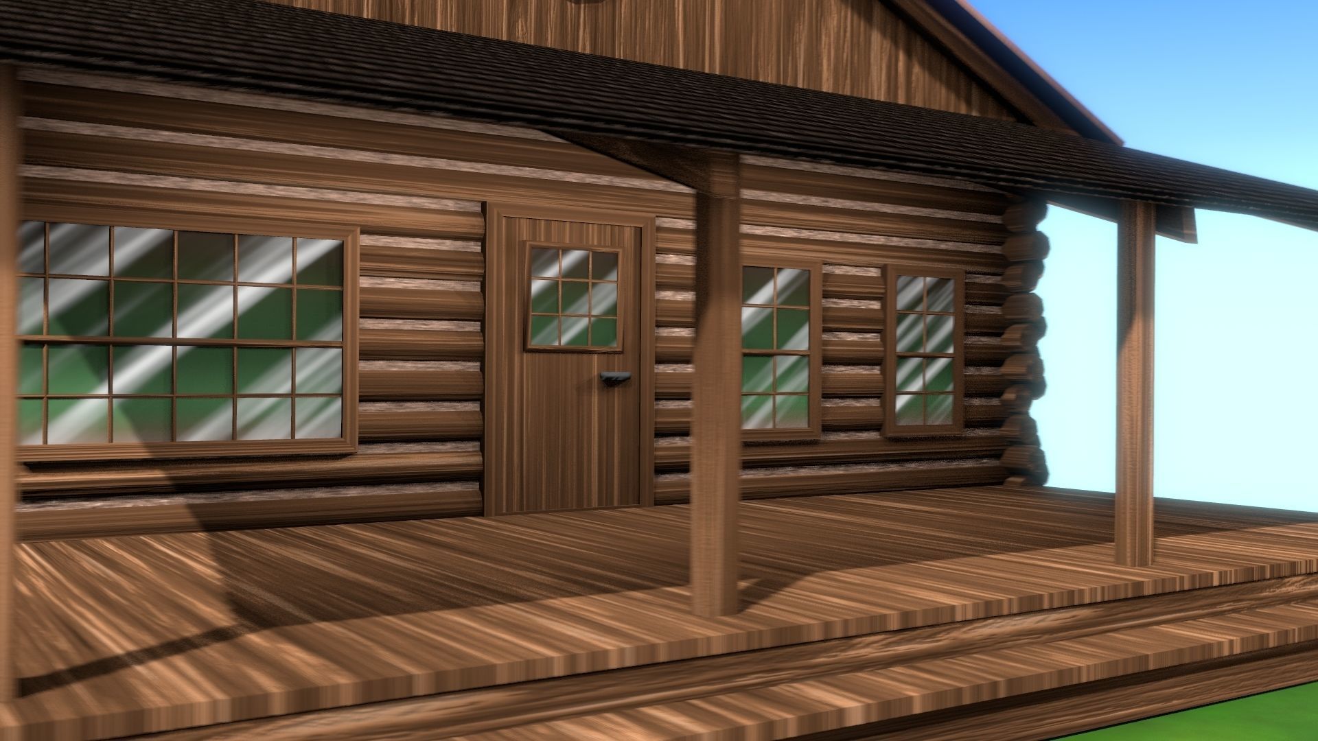 NPR Log Cabin 3D model_8
