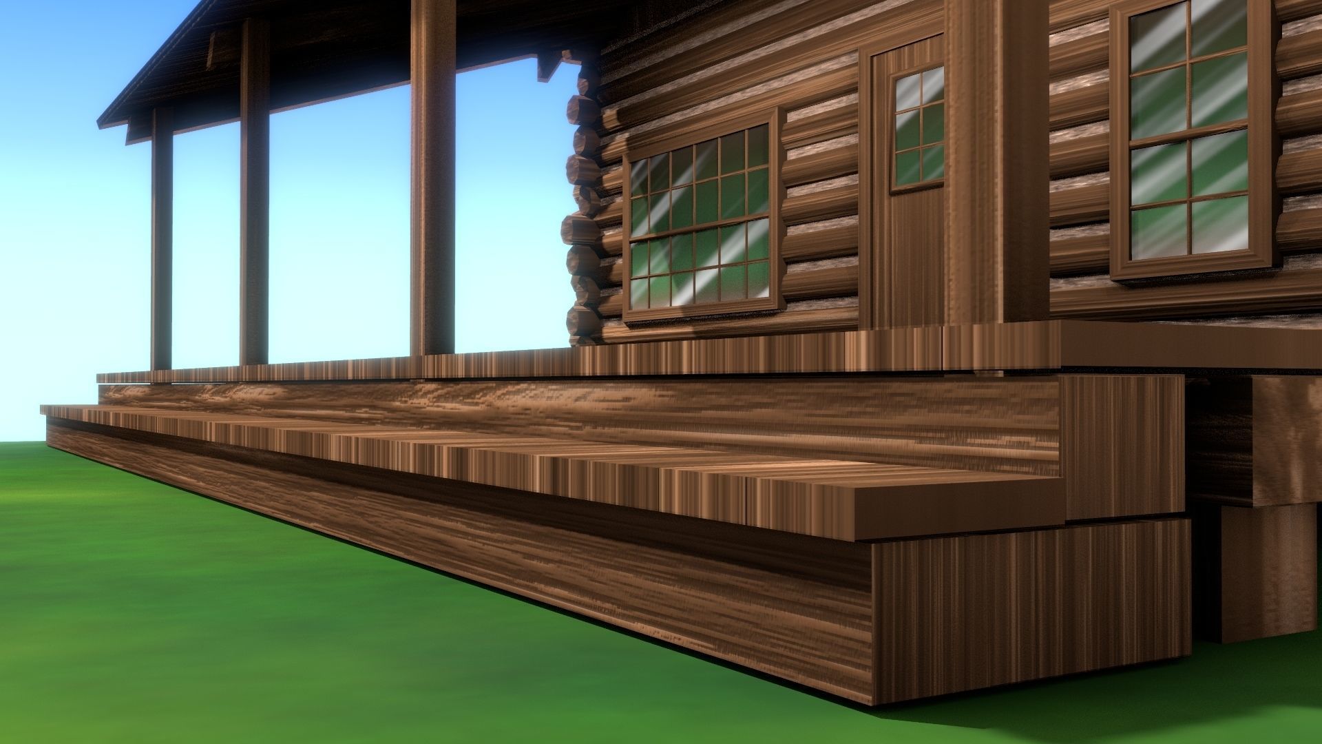 NPR Log Cabin 3D model_17