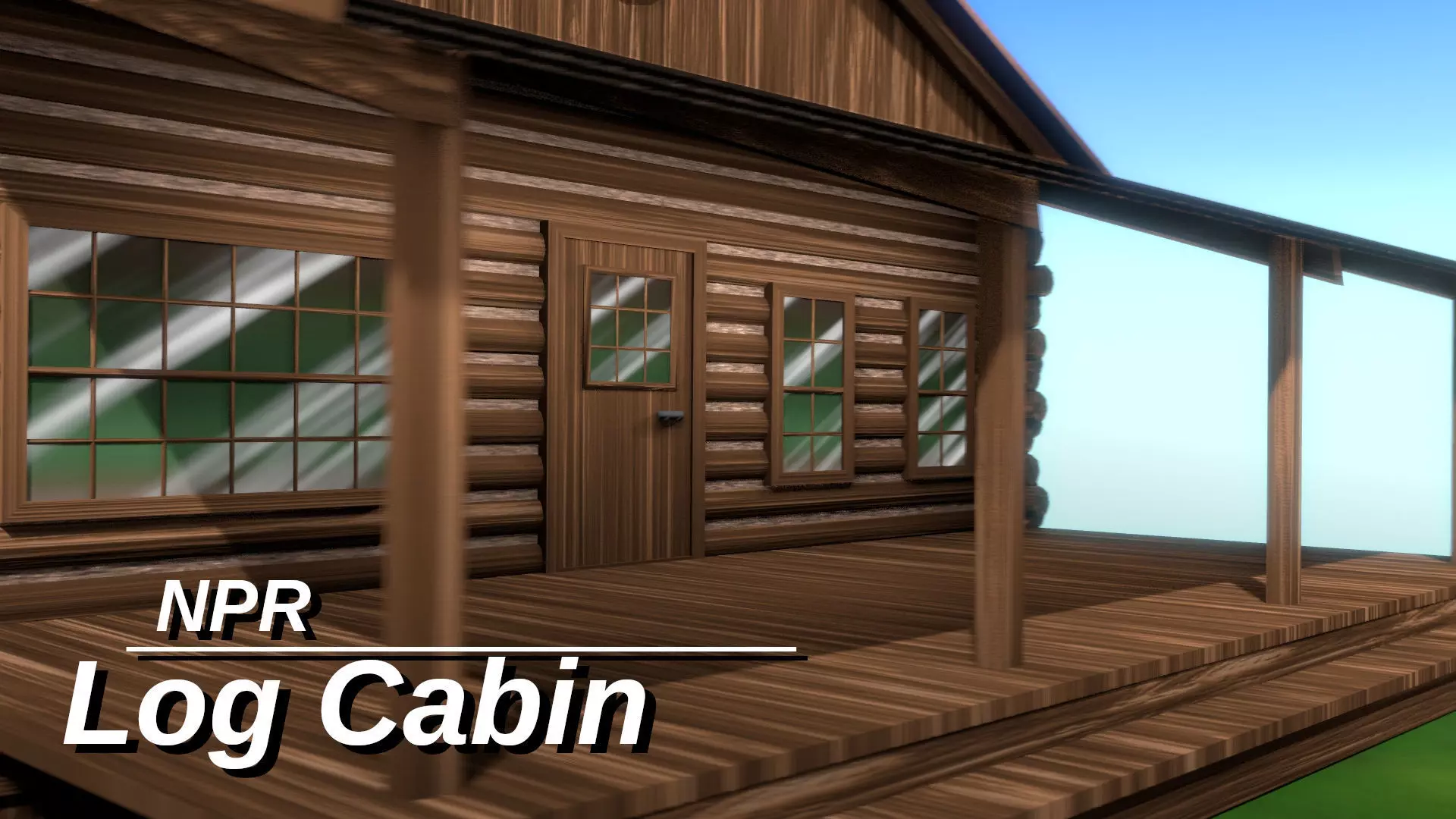 NPR Log Cabin 3D model_0