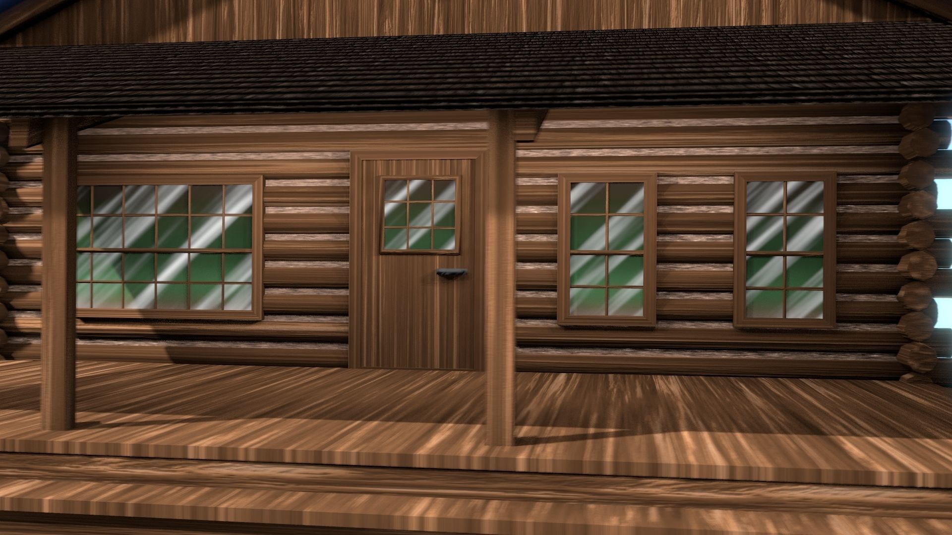 NPR Log Cabin 3D model_9