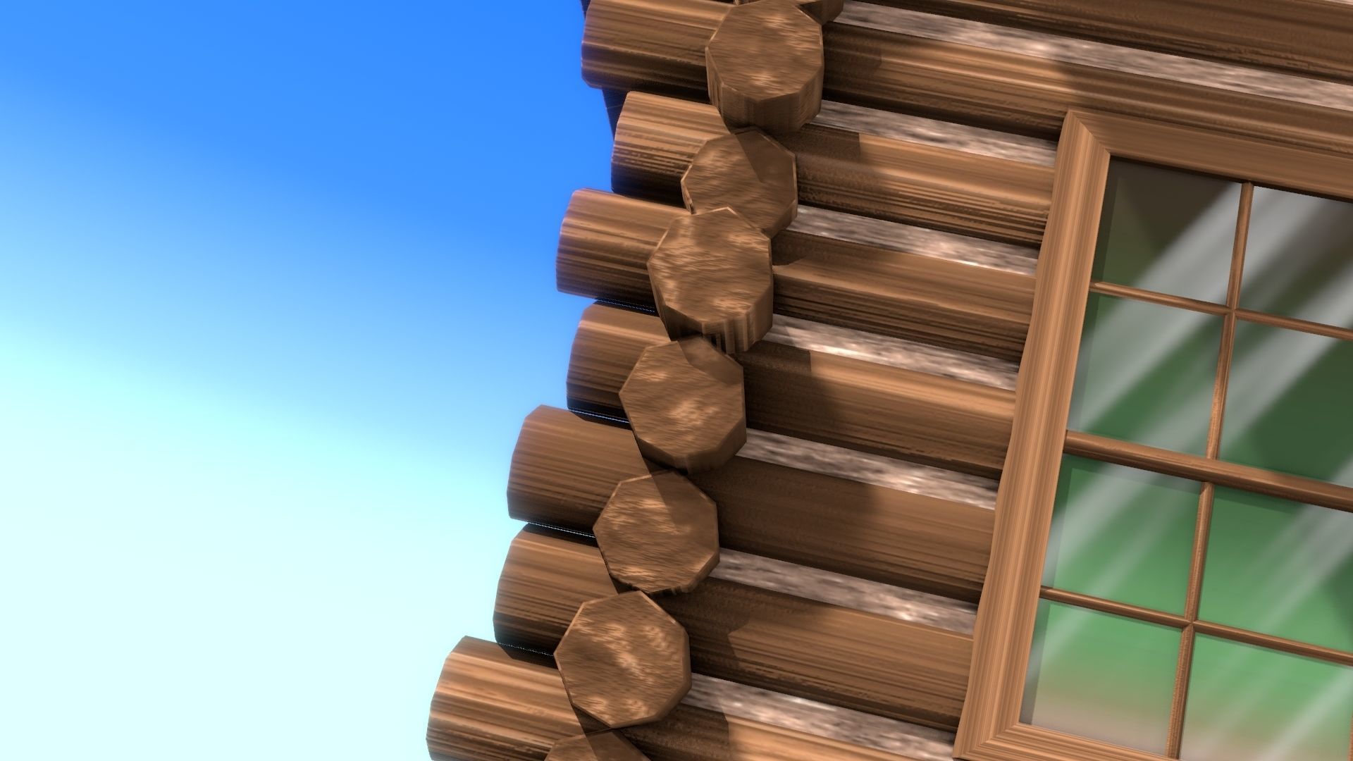 NPR Log Cabin 3D model_12