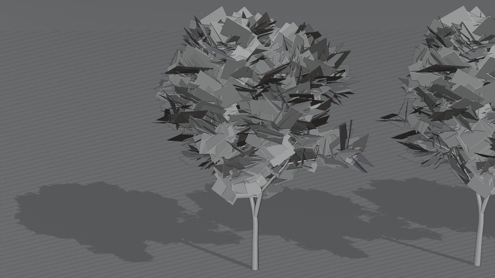 Stylized Cherry tree Low-poly 3D model_19