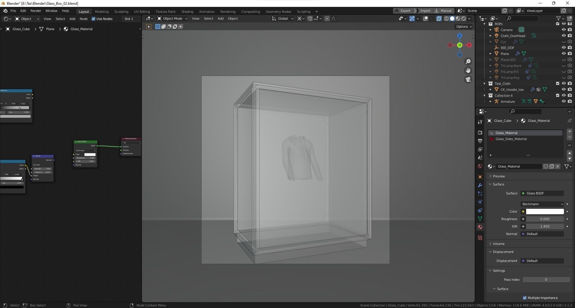 Glass Display Low-poly 3D model_5