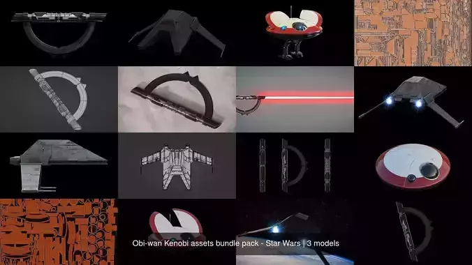 Obi-wan Kenobi assets bundle pack - Star Wars