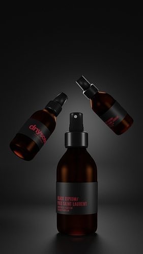 3d model bootle mockup of perfume bottle Free 3D model