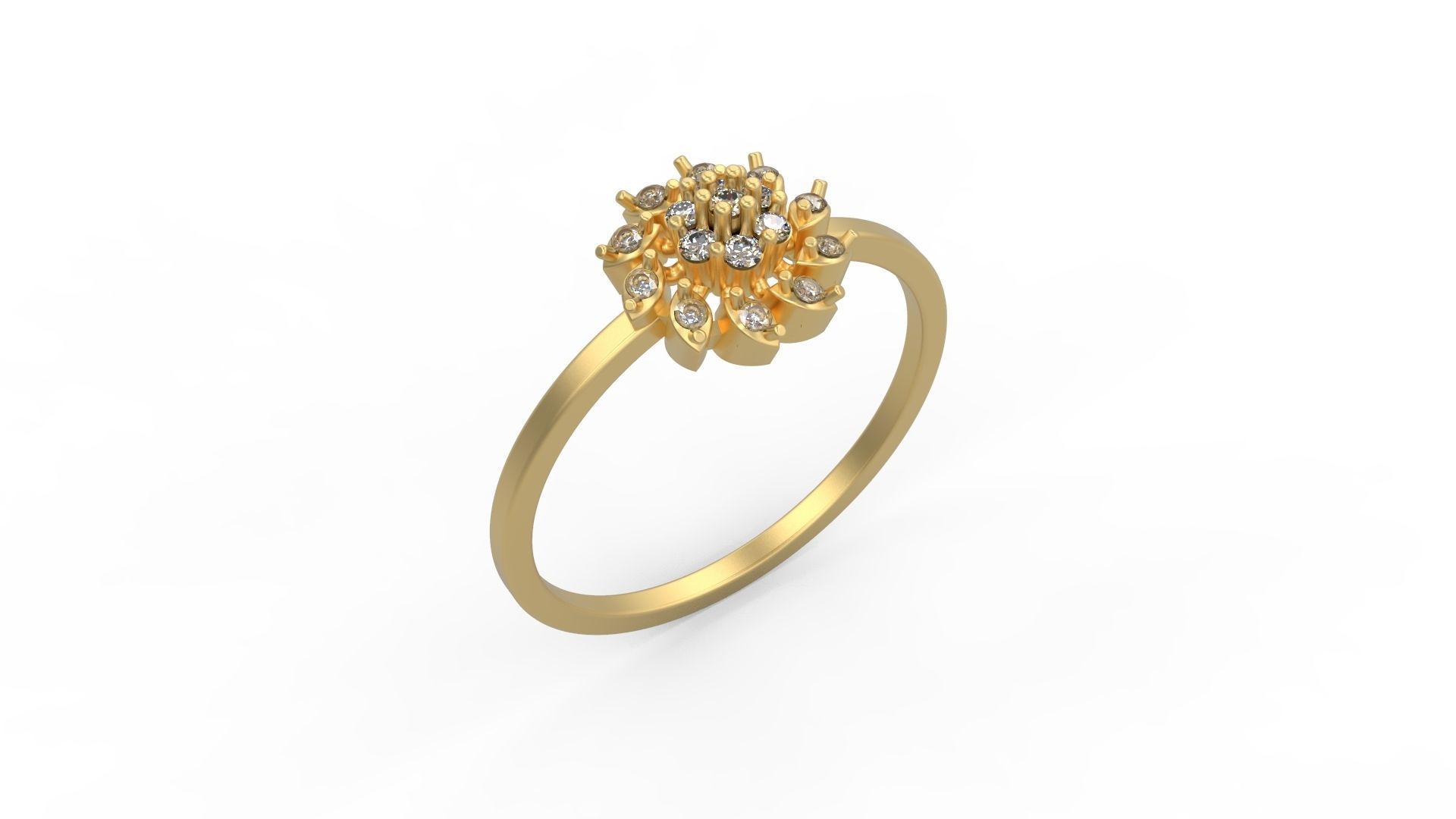 Minimalist Ring 163 3D print model_1