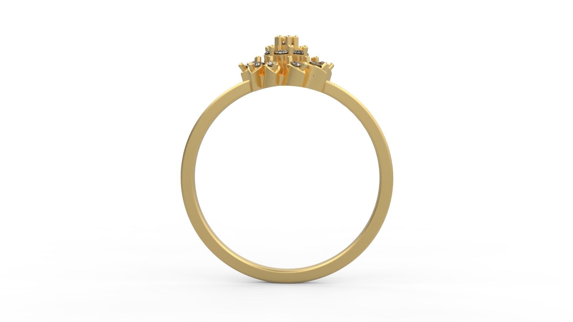 Minimalist Ring 163 3D print model_2