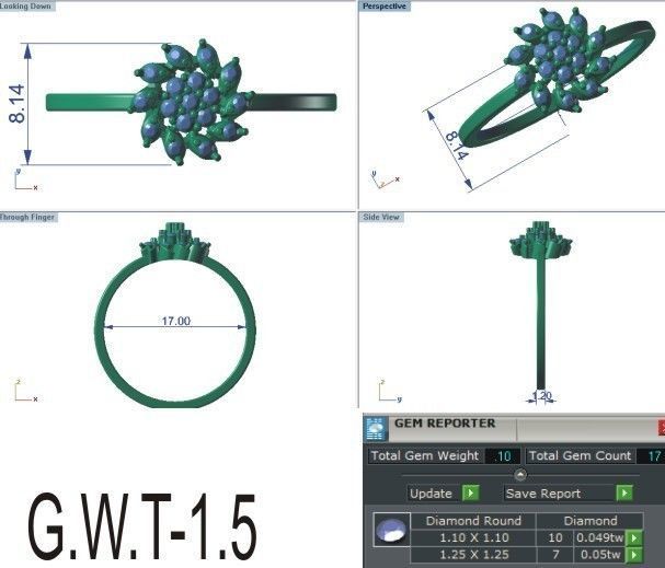 Minimalist Ring 163 3D print model_5