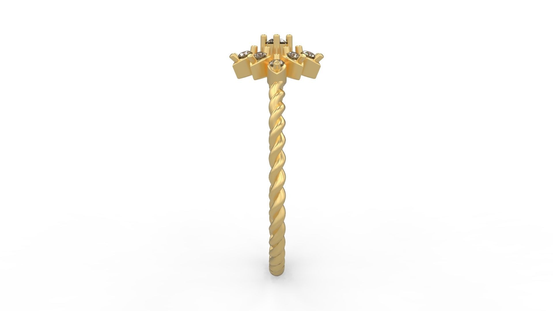 Minimalist Ring 165 3D print model_3