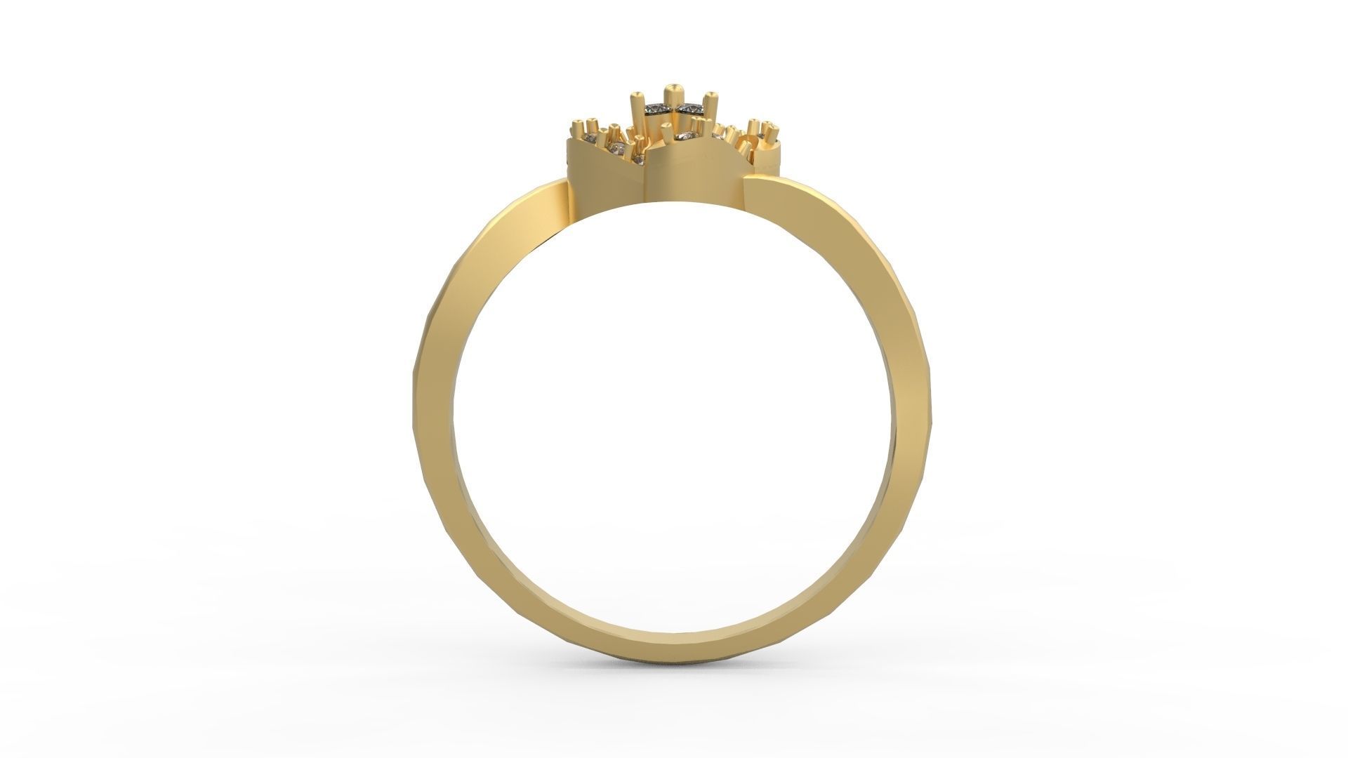 Minimalist Ring 166 3D print model_2