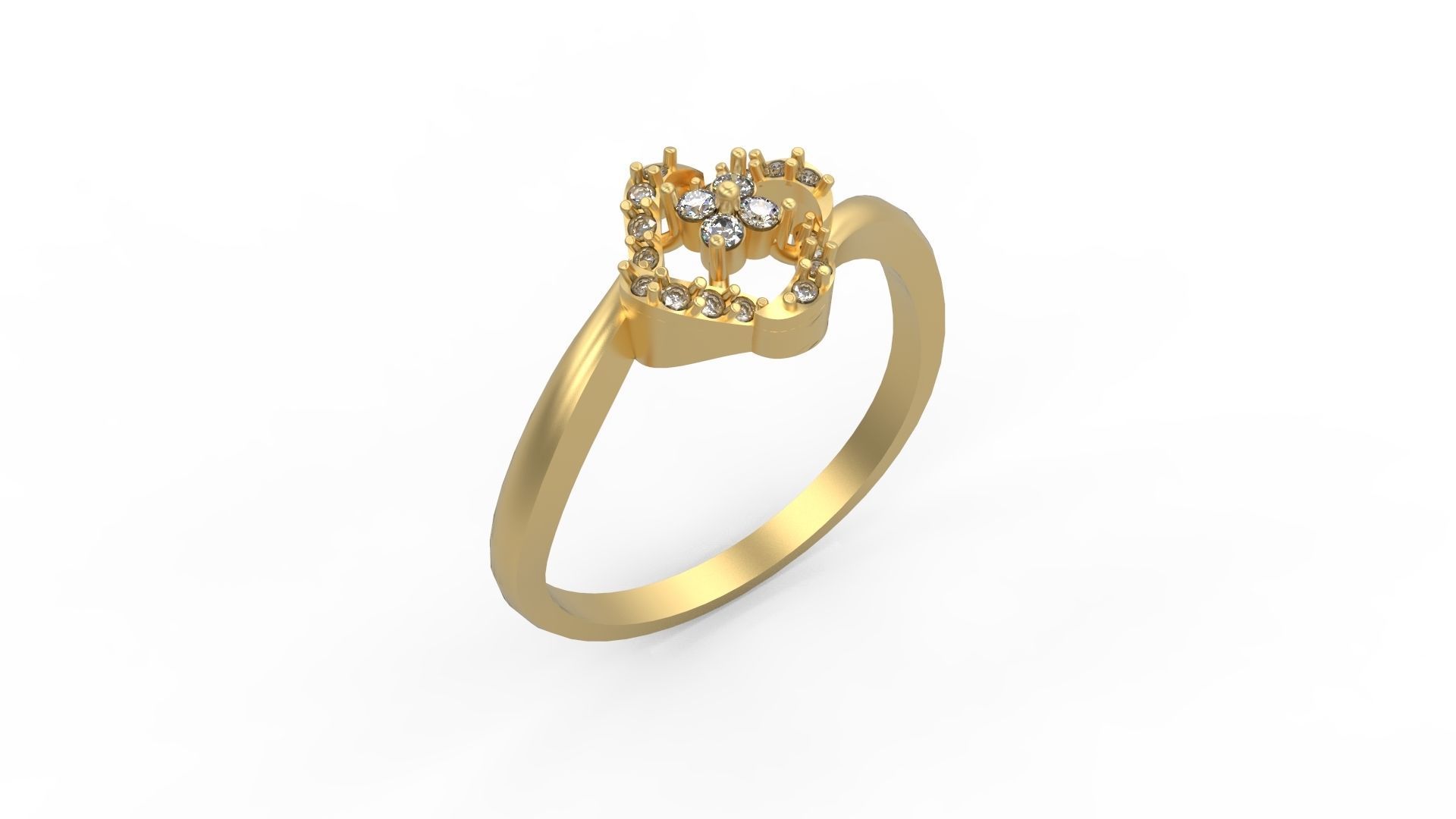 Minimalist Ring 166 3D print model_1