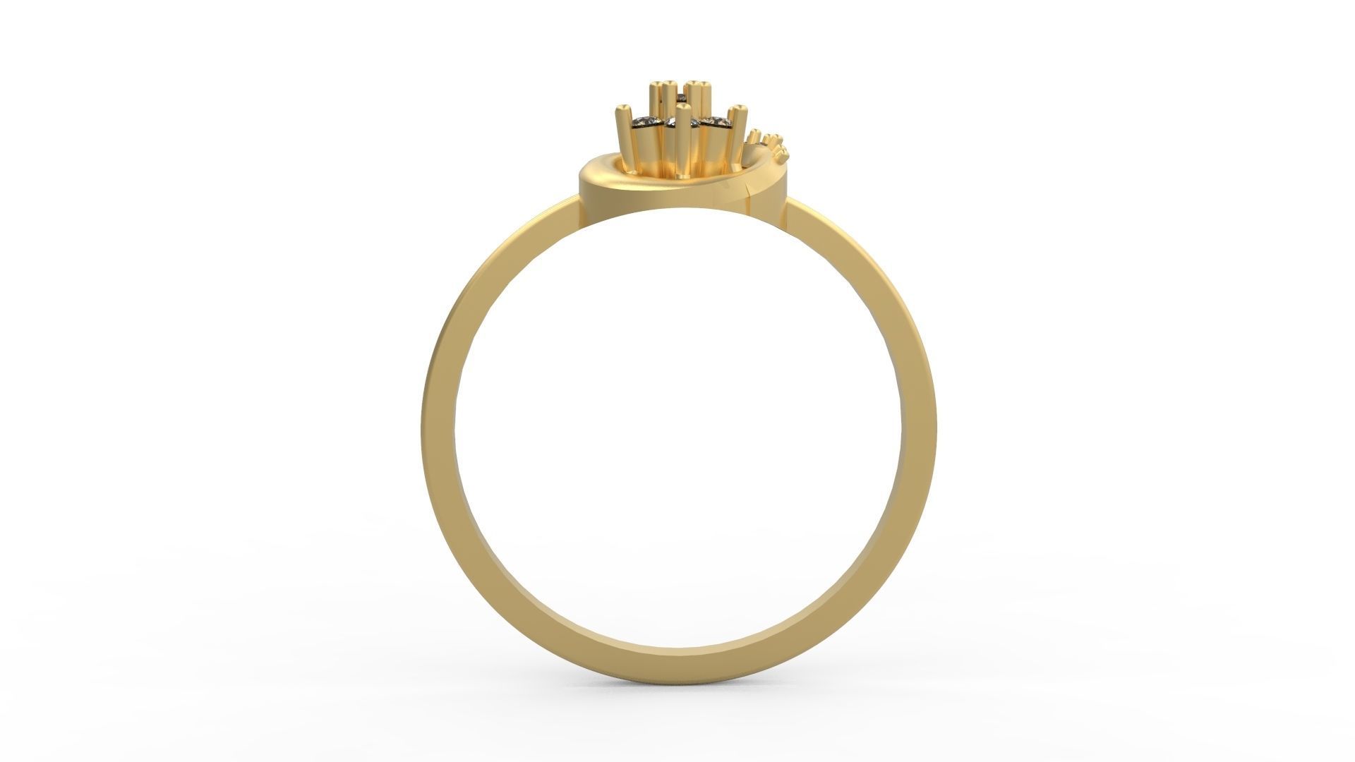 Minimalist Ring 168 3D print model_2