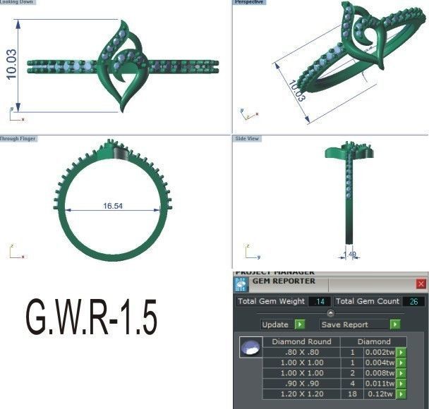 Minimalist Ring 174 3D print model_5