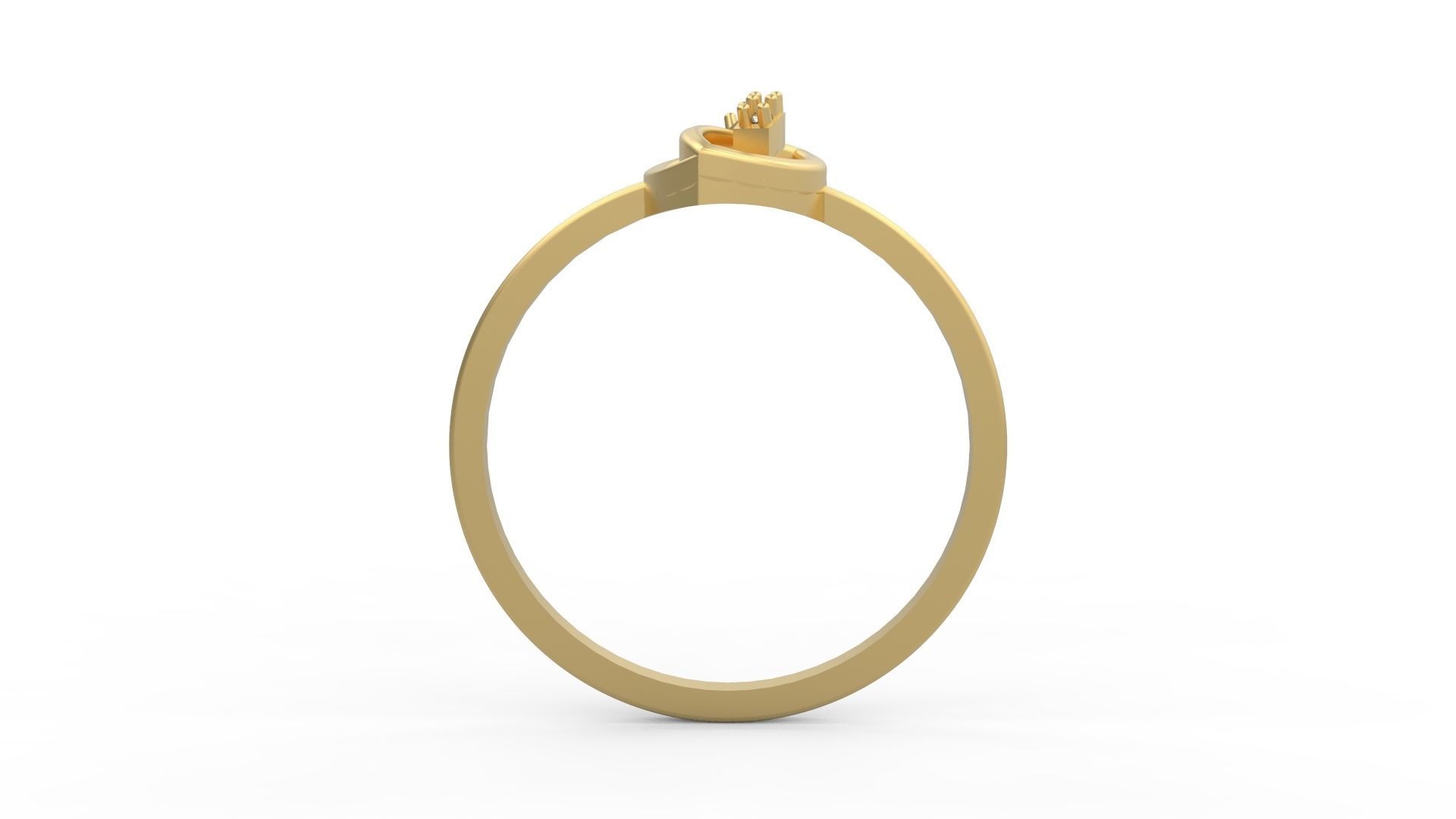 Minimalist Ring 175 3D print model_2