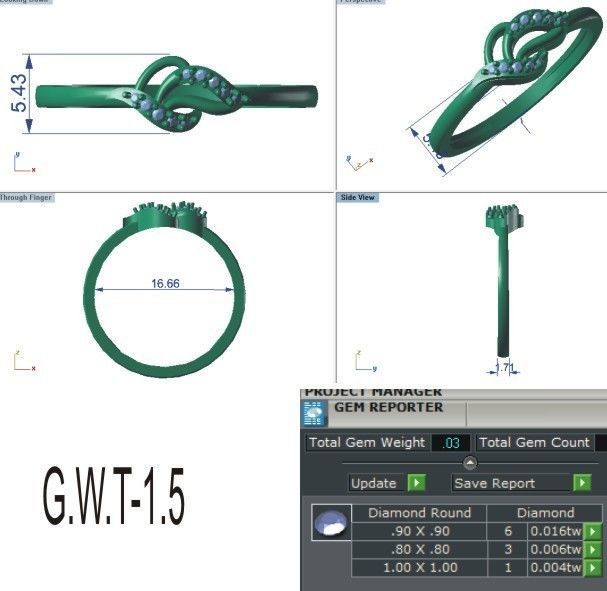 Minimalist Ring 176 3D print model_5