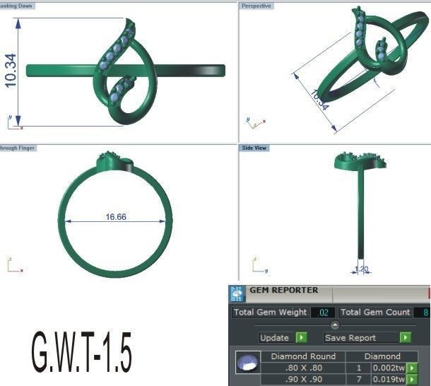 Minimalist Ring 177 3D print model_6