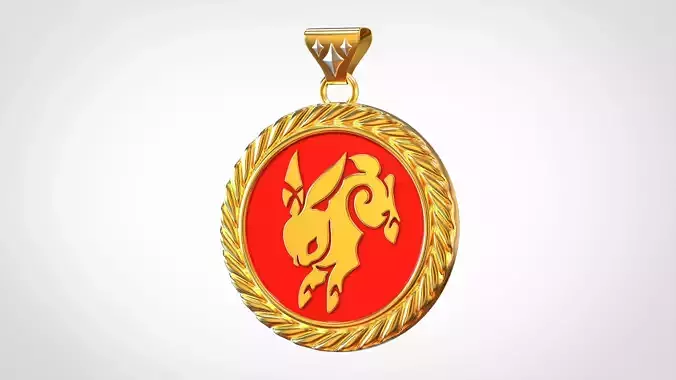 Lepus Pendant 3D print model