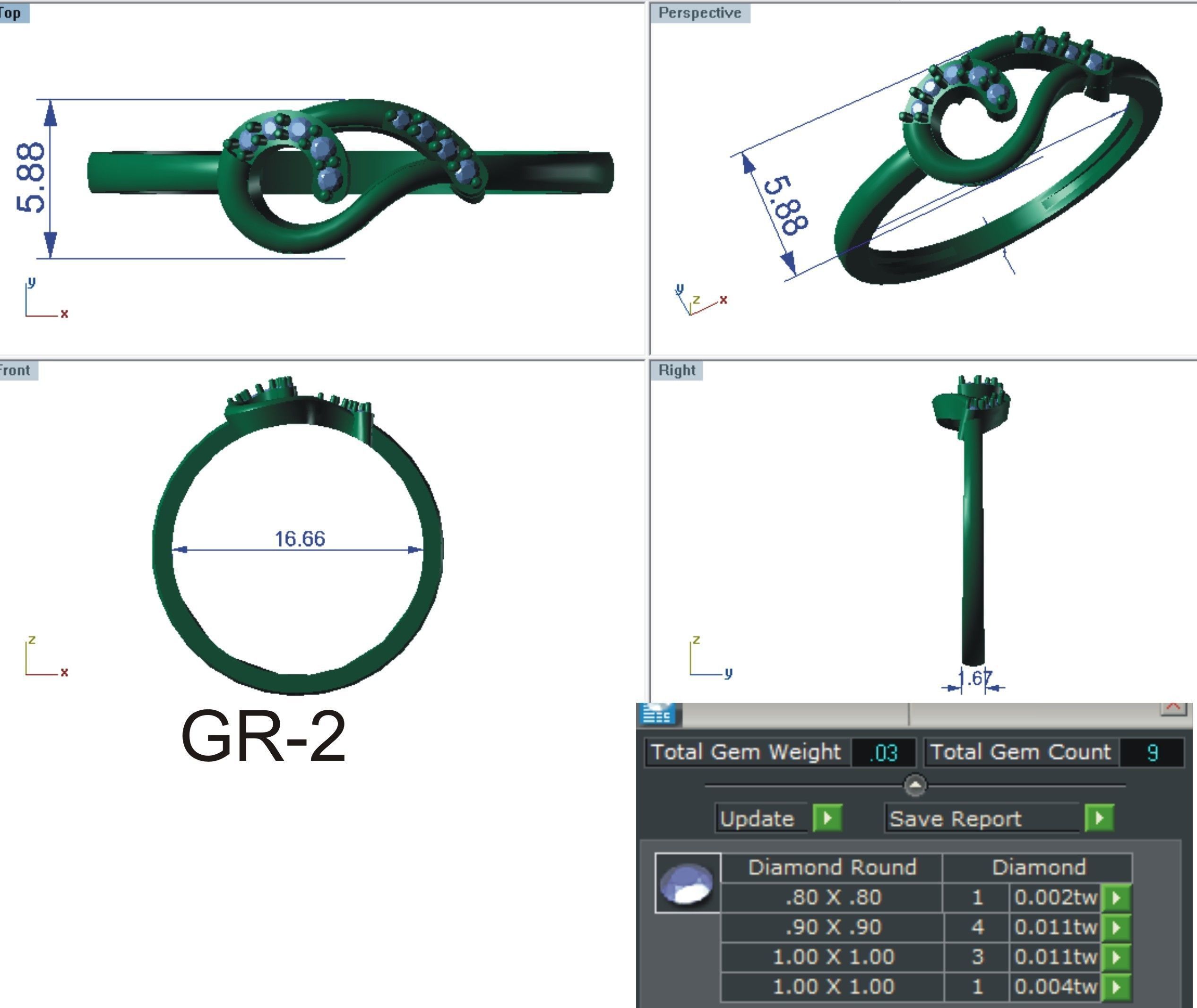 Minimalist Ring 182 3D print model_5