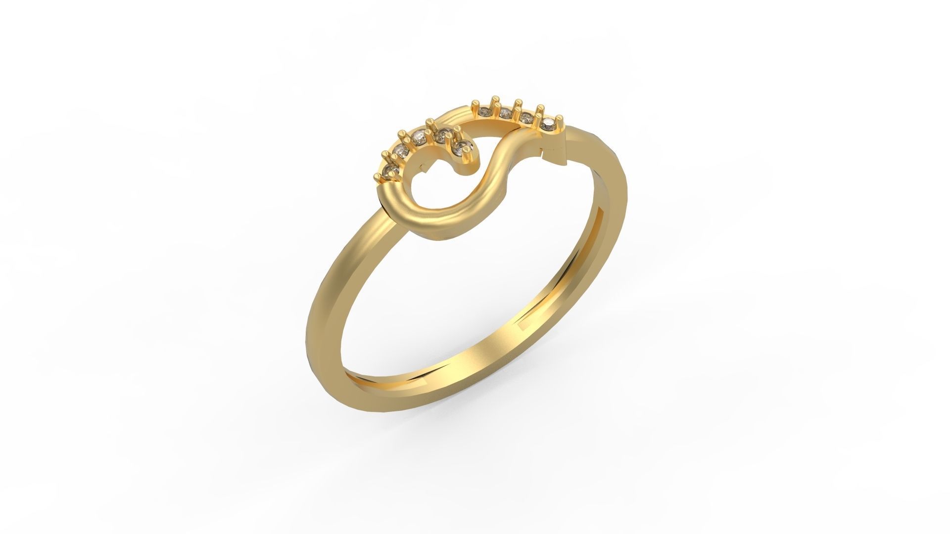 Minimalist Ring 182 3D print model_1