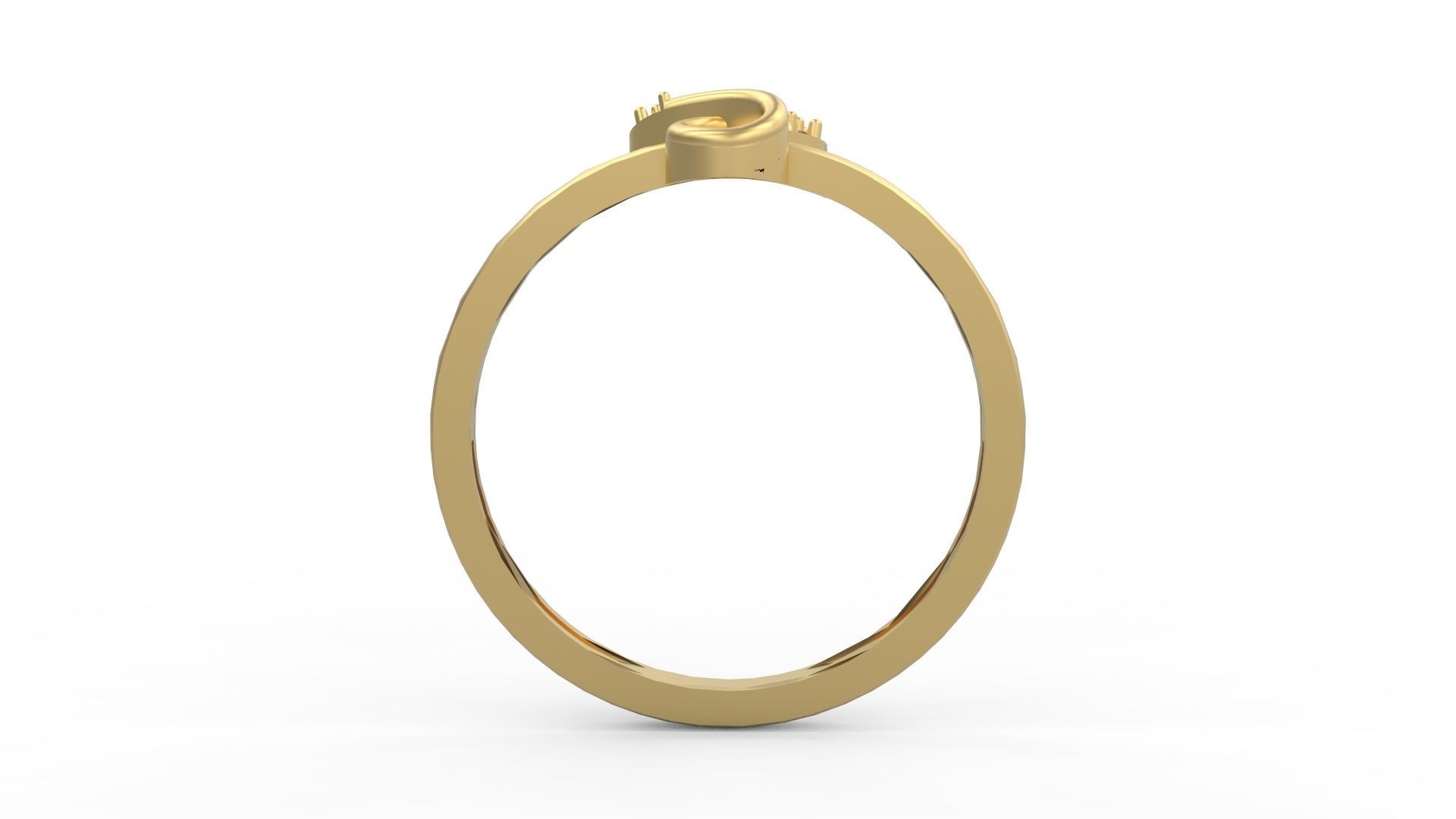 Minimalist Ring 183  3D print model_2