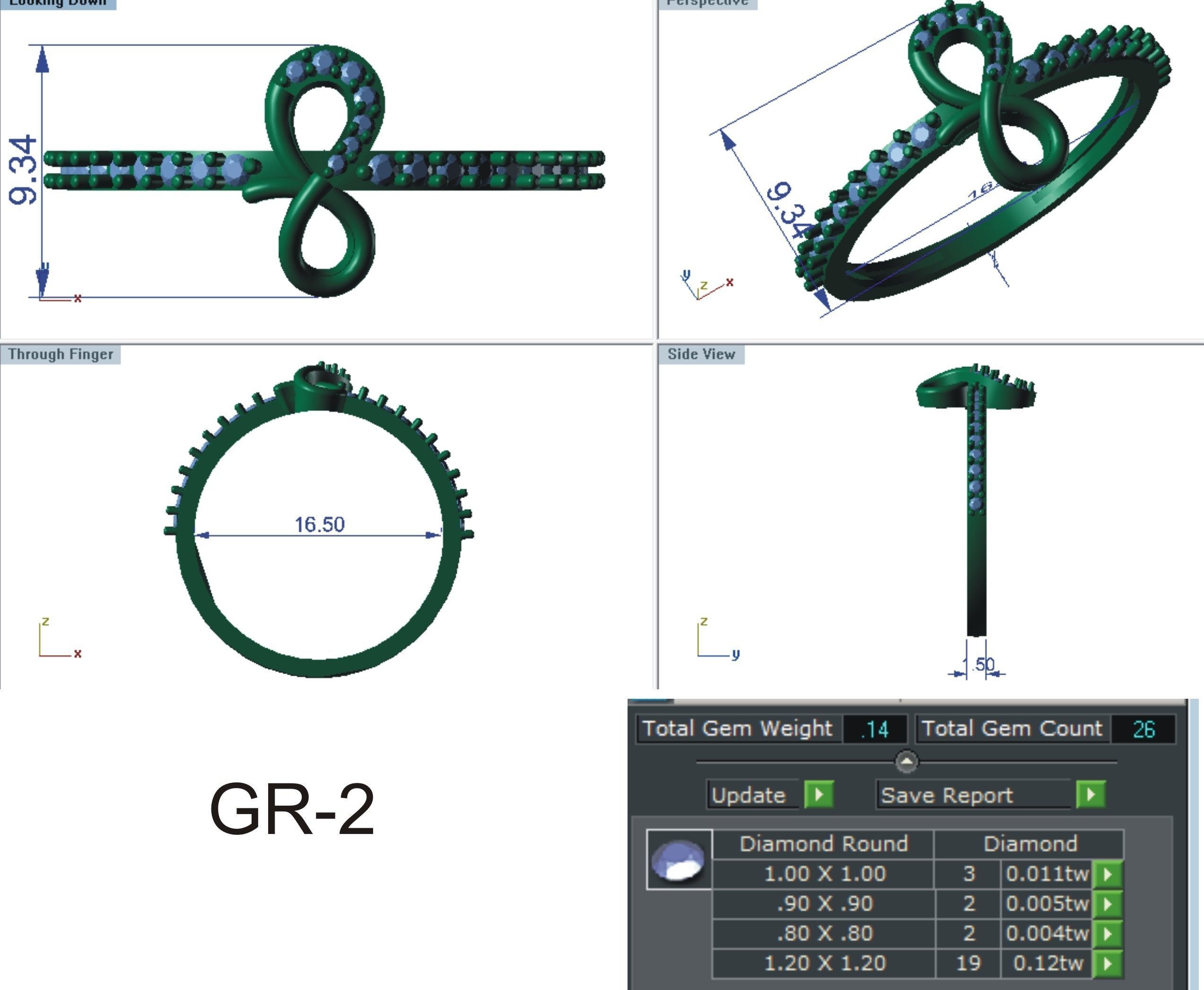 Minimalist Ring 188 3D print model_5