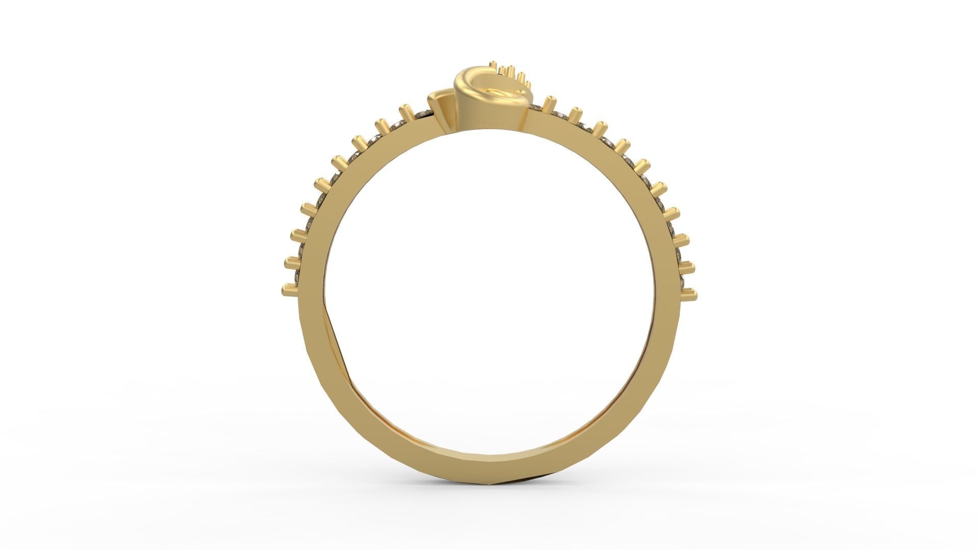 Minimalist Ring 188 3D print model_2